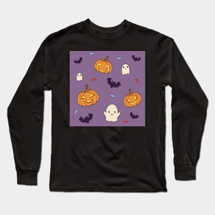 Halloween Pattern Long Sleeve T-Shirt